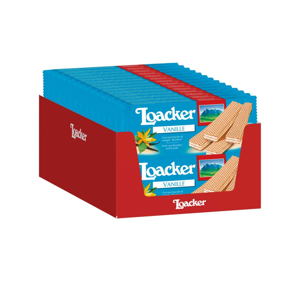 Loacker Vanilla Wafer 90 G (Pack Of 28)