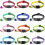 12-Pack Reflective Cat Collars with Quick-Release Buckle, Bell, Adjustable 19-32cm, Multi-Colored 1