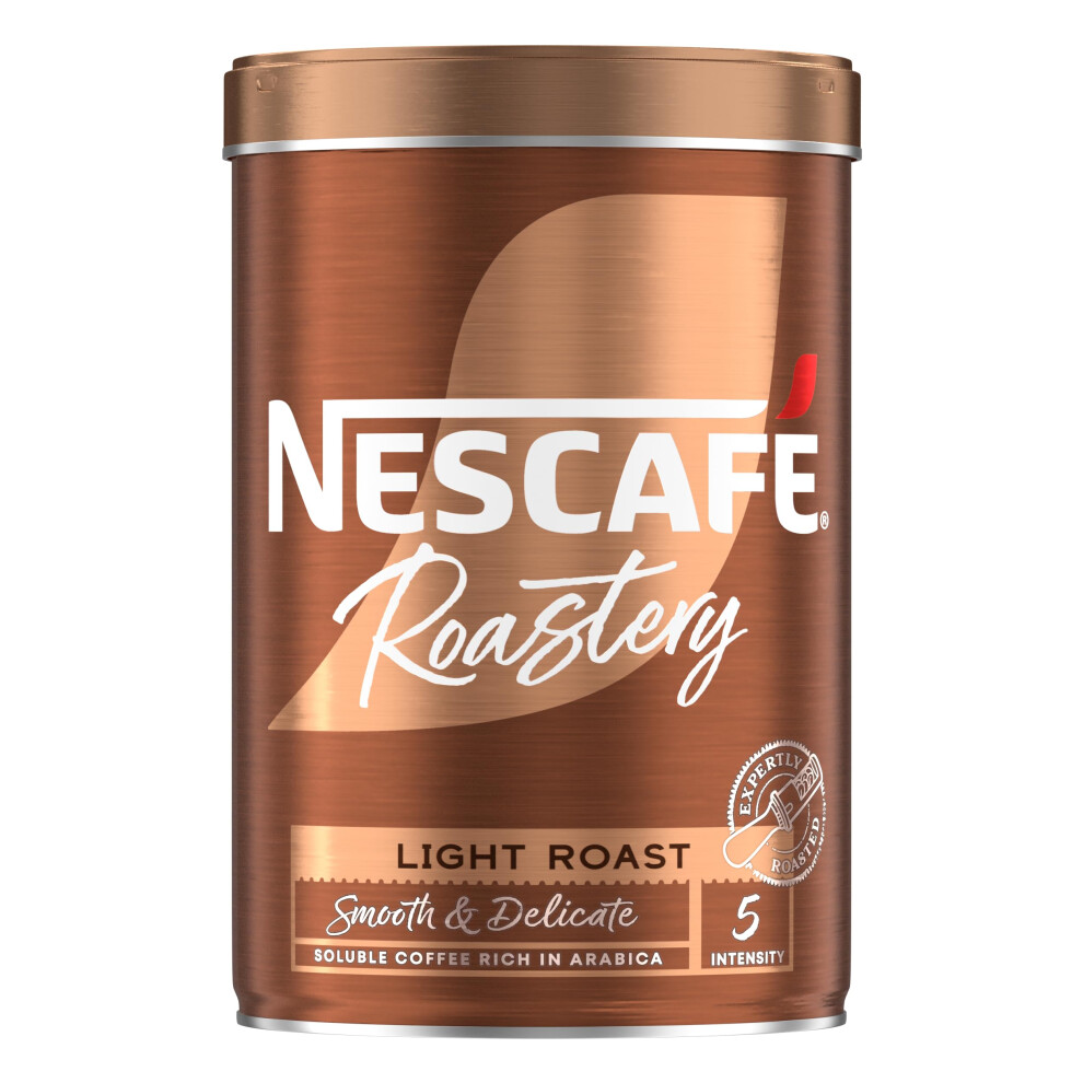 Nescafe Roastery Light Roast Instant Coffee, Smooth & Delicate Coffee, Arabica & Robusta Coffee, Premium Instant Coffee, 95g (Pack of 6)