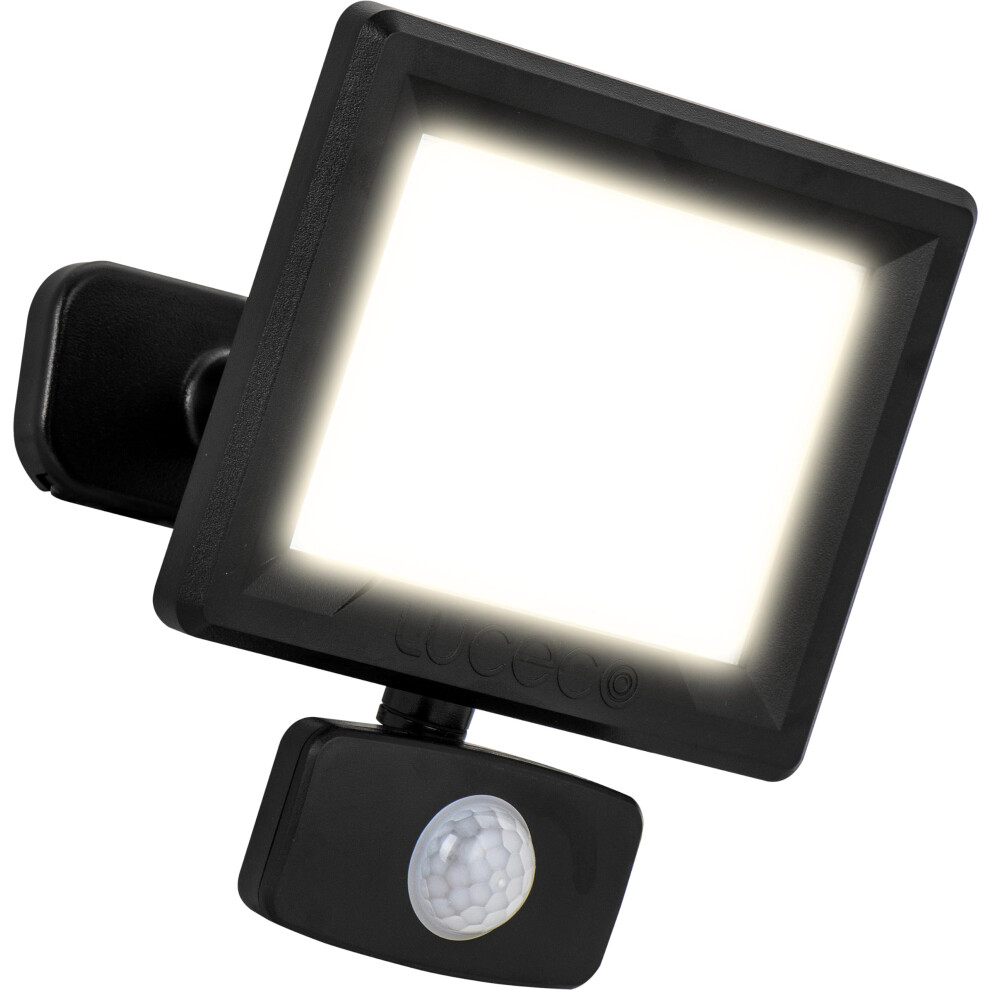 Essence Multi-Position Floodlight, 20 Watts, 4000K Colour Temperature, IP65 Rated, Black