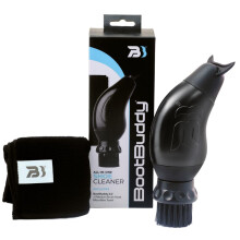 Shoe Cleaner & Boot Brush with Towel (Black), Cleans Outdoor Footwear, Football & Rugby Boots, Walking & Hiking Boots, Golf Shoes & More in Minutes