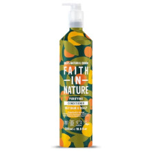 500ml Metal Bottle Grapefruit & Orange Conditioner, Purifying for Oily Hair & Scalp, Vegan & Cruelty Free, No SLS, Silicones or Parabens