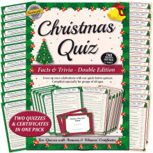 CHRISTMAS QUIZ GAMES: FACTS & TRIVIA PARTY GAME for Family, Office & Xmas parties