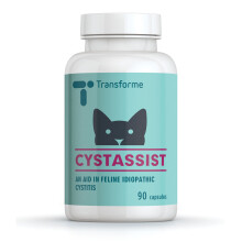 Cat Cystitis Care, Feline Urinary Tract Food Supplement Support, 90 Sprinkle On Capsules for Cats of All Ages, Cystassist by Transforme