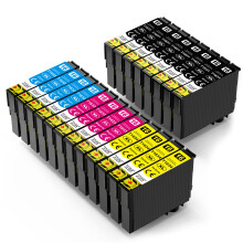 Skydo 16XL-20P Ink Cartridges Multipack for Epson Workforce (20 Pack: 8 Black, 4 Cyan, 4 Magenta, 4 Yellow) for WF-2750/2630/2510/2650/2540/2010/2520