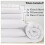 (King) Soft Double Sided Duvet Cover White Bedding Sets 5
