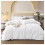 (Super King) Soft Double Sided Duvet Cover White Bedding Sets 1