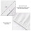 (Super King) Soft Double Sided Duvet Cover White Bedding Sets 5