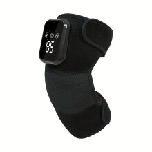 (Black) ZK-2068 Professional 3D Vibrating Knee Massager with Heat, Dual-Frequency Micro-Shock Technology