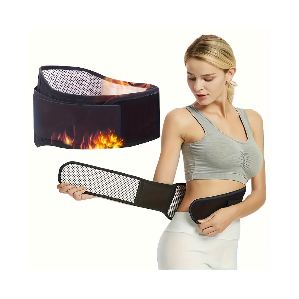Yetp Star Black (M) Adjustable Waist Support Belt With Massage - Comfortable Warmth