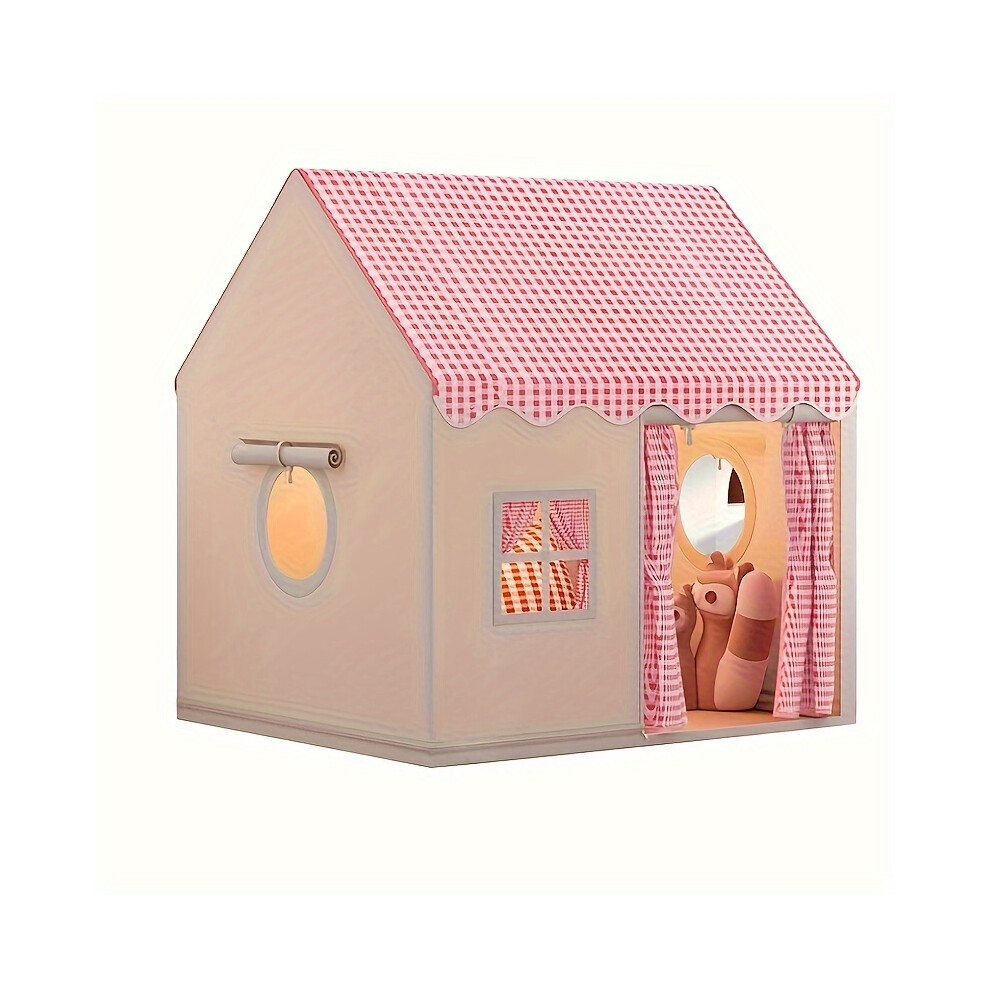 (Pink) Kids Playhouse Tent Castle, Indoor Children'S Game House, Nursery Pretend Playhouse-image-OPC-PFW8PZQ-NEW