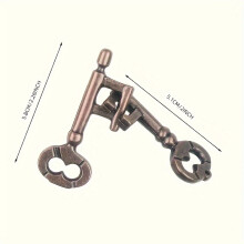 (Ming Lock Jigsaw Puzzle) Zinc Alloy Metal Kong Ming Lock Puzzle, Brain Teaser IQ Game Prop for Party Competition