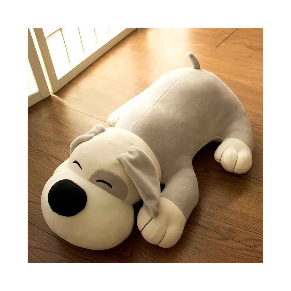 Closkye (Grey, 30Cm/11.8In) Cuddly Dog Plush Pillow - Soft Knit Fabric, Perfect For Home Decor & Gifts