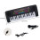 (Black) Multifunctional 37-Key Electronic Keyboard with Microphone and USB-C Cable, Adjustable Tone and Rhythm 1