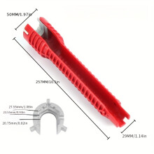 (5-in-1 wrench) 5-in-1 Multifunctional Sink Wrench, Non-Slip Grip, Abrasion Resistant Plastic, Home Plumbing Tool for Faucet, Basin, Valve Repair and Installation