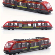 (Red) 1:55 Alloy High-speed Rail Harmony Model Alloy Car Toy Subway Sliding Car