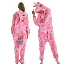 (Close Eyes Pegasus, 140 height130-140cm) Winter Animal Wolf Onesie Kids Kigurumi Pajamas Unicorn Sleepwear For Women Pyjamas