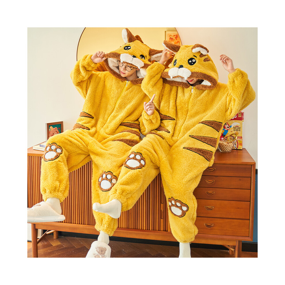 Photos - Fancy Dress  Winter Couple Matching Kawaii Pajamas Jumpsuit Robe Anime Cosplay Homeweare Wear(61001, 2XL For Man)