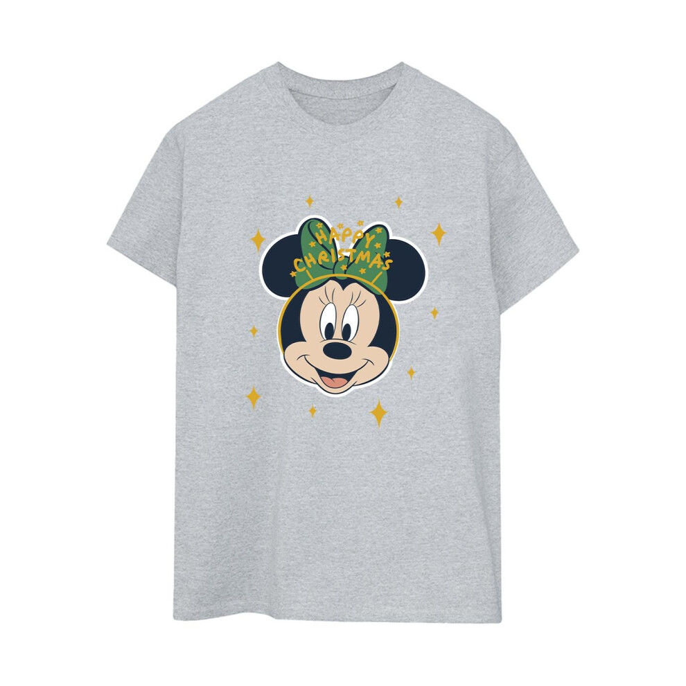 Minnie Mouse Happy Christmas Cotton Boyfriend T-Shirt