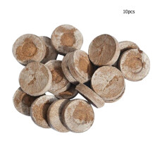 (10pcs) 30mm Non-Woven Seeds Blocks Jiffy Peat Pellets Seedling Soil Block Starting Plugs Seeds Starter Pallet for Garden