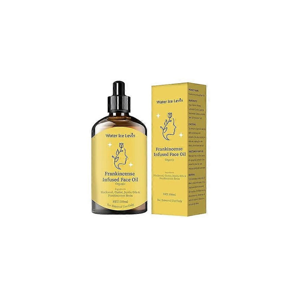 (1pc) Frankincense Resin Oil With Castor & Jojoba Oils for Face Wrinkle Removal Facial Moisturizer Cold Pressed Serum Natural Skincare Hydrates Skin Moistur