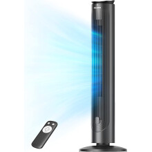 PELONIS 42-Inch Tower Fan, Standing Fan with Remote, Quiet Bladeless Cooling Fan