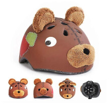 (S, bear) children Bike Helmet Ultralight City Road Bicycle Helmet For Outdoor Sports Riding