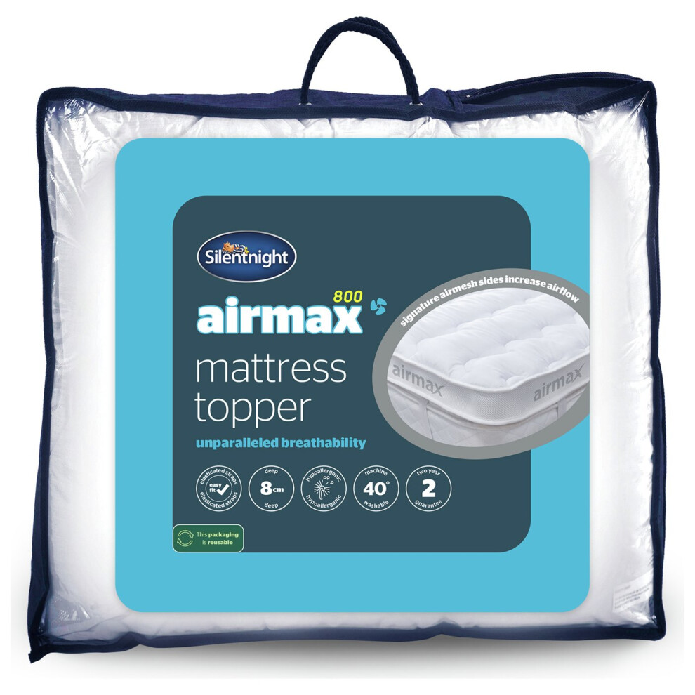 Silentnight Airmax 800 Mattress Topper - Single