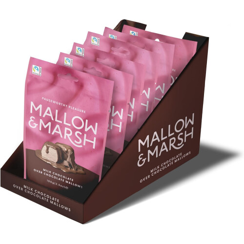 Mallow & Marsh Double Chocolate Marshmallow Sharing Bag Multipack 6 x 100g