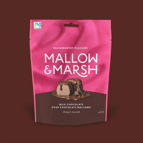 Mallow & Marsh Double Chocolate Marshmallow Sharing Bag Multipack 6 x 100g 1