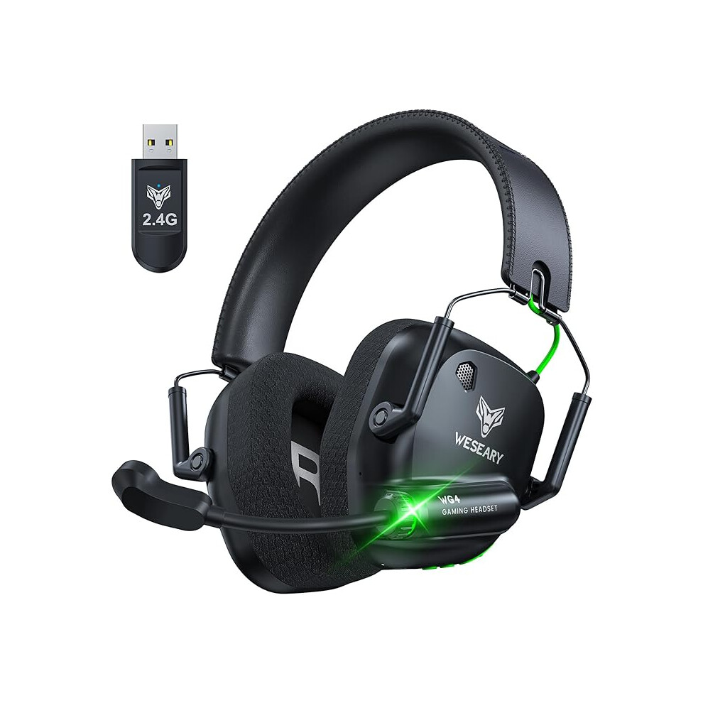 Weseary 3D Wireless Gaming Headset For Pc, Ps4, Ps5, Mac, Switch, Mobile | Bluetooth 5.4 & 2.4Ghz Gaming Headphones 178330815813