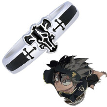 Anime Black Clover Quartet Knights Cosplay Ring Demon Asta Adjustable Alloy Rings Unisex Jewelry Prop Accessories Gift