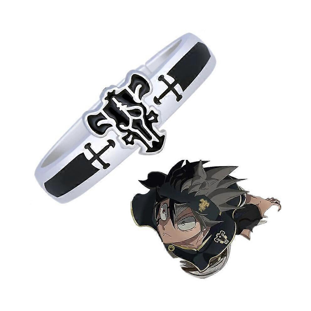 Anime Black Clover Quartet Knights Cosplay Ring Demon Asta Adjustable Alloy Rings Unisex Jewelry Prop Accessories Gift