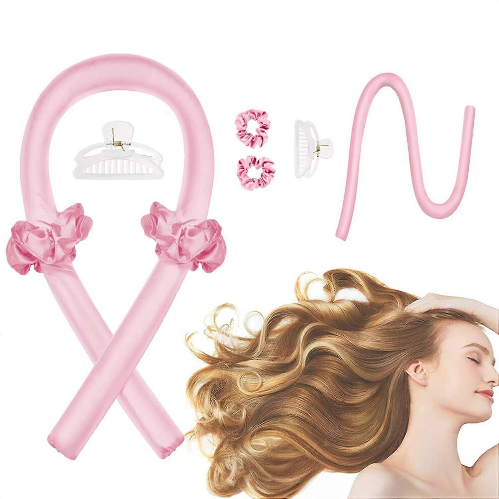 Curls Without Heat, Silk Heatless Curls Band Curler Overnight, Hair Curler DIY Hair Curling Band Hairstyle Set for Long Medium Hair