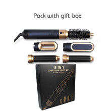 (UK, Color box) New Hair Dryer Multi Hair Styler 5 In1 Curling Iron Bean