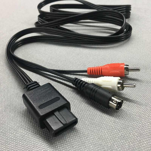 (S-terminal three row cable) S-VIDEO AV Cable for NGC N64 SFC Game Console