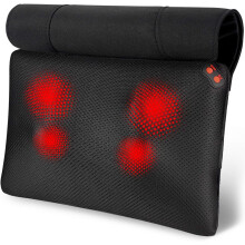 Back Massager with Heat, Shiatsu Back and Neck Massager, Deeper Deep Black