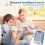 (blue) Rhythm Game Machine, Quick Push Pop Game Pops it Game Handheld Puzzle Game Machine with Music & Light 5