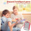 (red) Rhythm Game Machine, Quick Push Pop Game Pops it Game Handheld Puzzle Game Machine with Music & Light 4