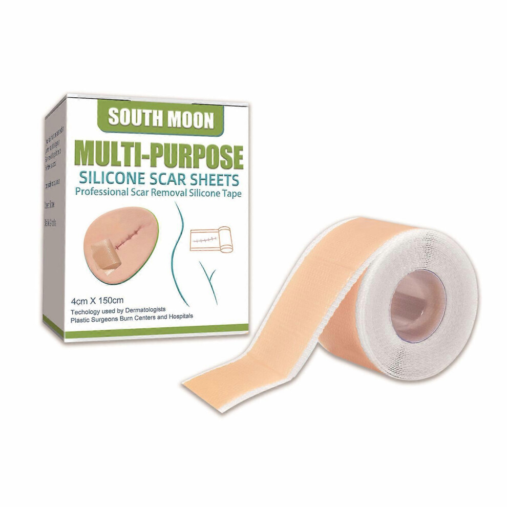 Silicone Scar Tape 4x150 cm - Medical Sheets for Surgical Scars, Keloid Scars, Caesarean Scars, Burns - Reusable and Washable