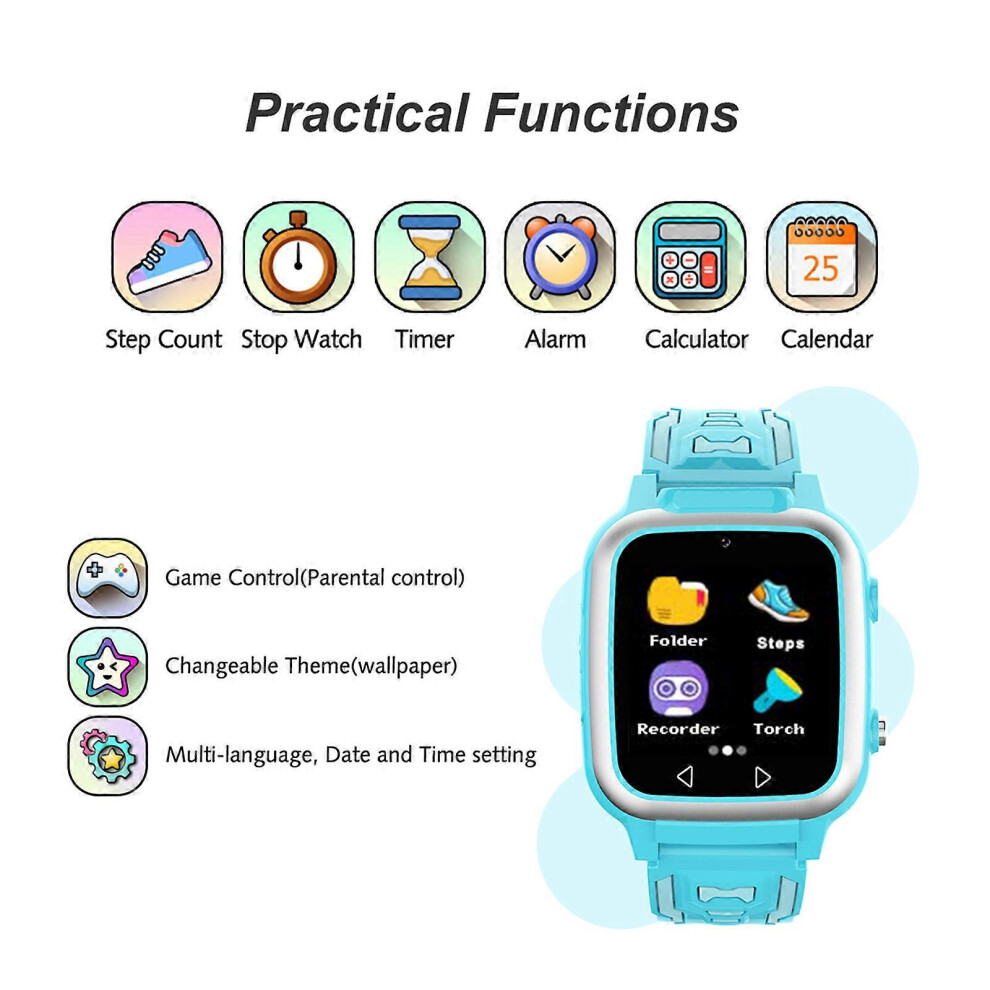 (Pink) Kids Smart Watch For Boys Girls - Kids Smartwatch With Camera Games Pedometer - Mp3 Games For Kids Pink 3247719398333