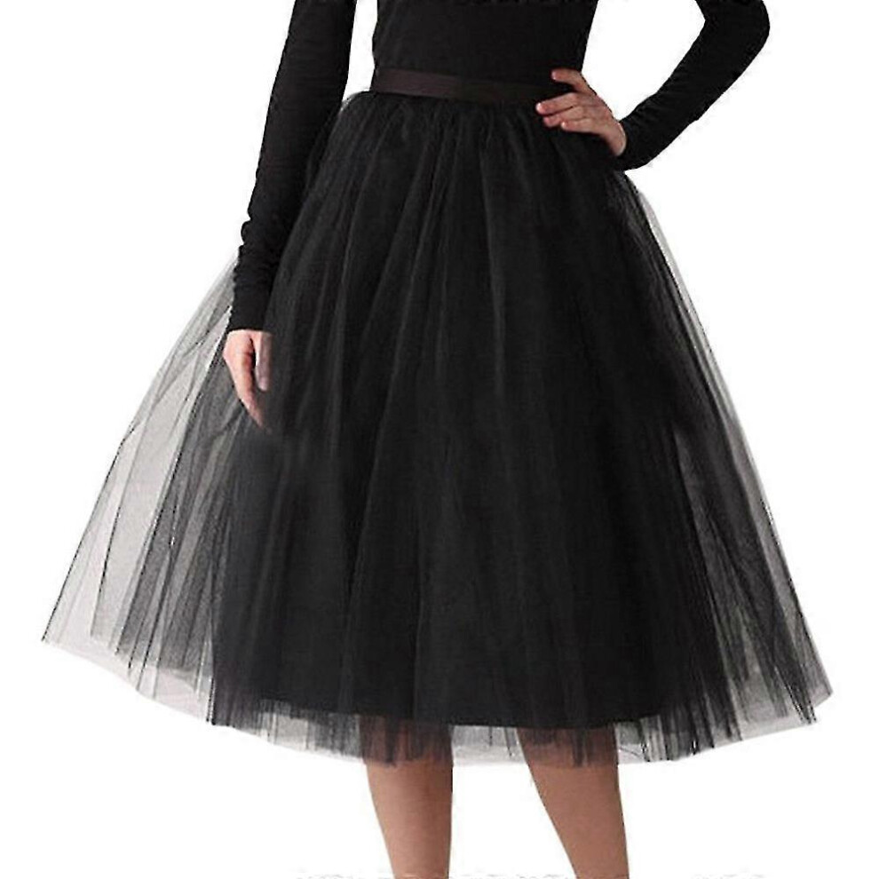 Jupe plissée en gaze longueur genou adulte jupe tutu de danse