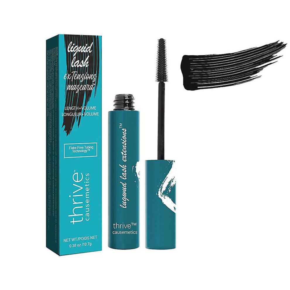 (Black) Thrive Causemetics Liquid Lash Extensions Mascara Thick Curling Waterproof