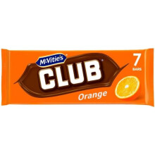 (Pack Of 4) McVitie's Club Orange Chocolate Biscuit Bars x7