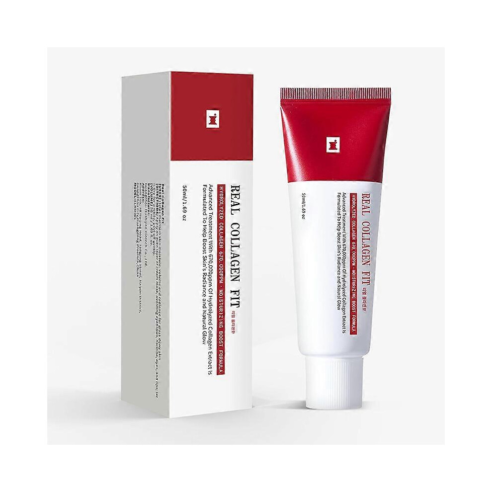 (1pc) Real Collagen Fit, Collagen Mask, Collagen 670,000ppm, Peel Off Facial Mask for elasticity, Hydrating, Glow, Skin Care, 50ml