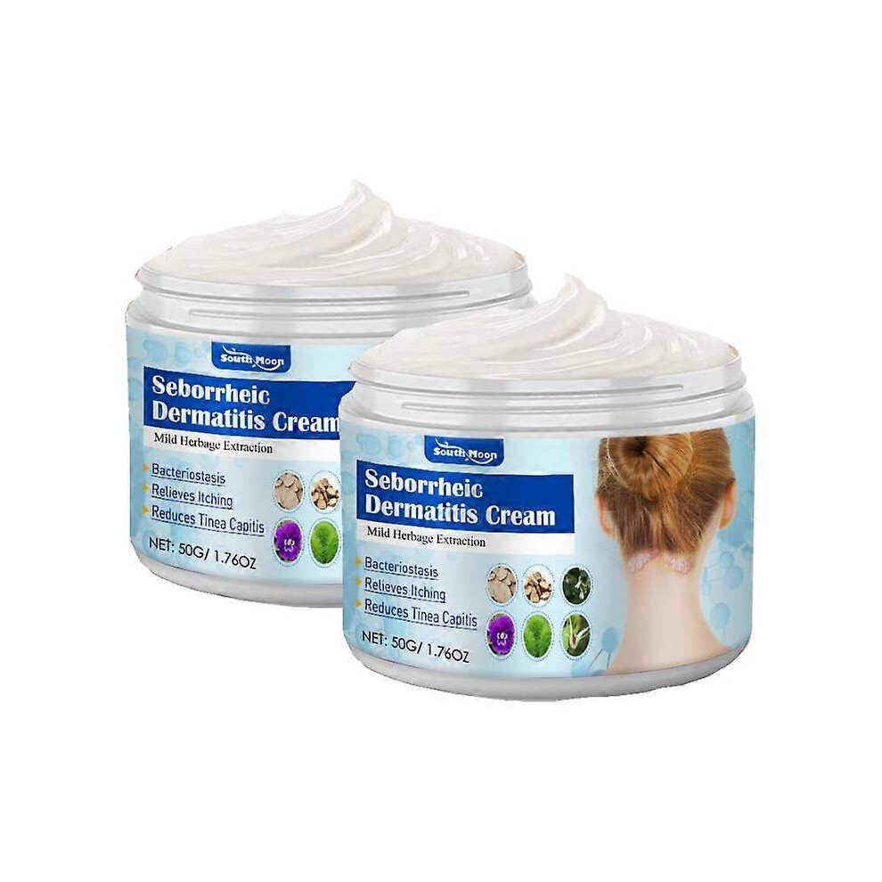 2pcs Treatment of Psoriatic Seborrheic Dermatitis Cream Head Acne Pruritus Scalp Ringworm Repair Skin Cleansing Cream Hair Scalp Care