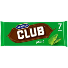 (Pack Of 2) McVitie's Club Mint Chocolate Biscuit Bars 7x23g