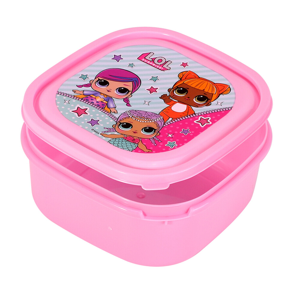 LOL Surprise Sandwich Lunch Box with Lid BPA Free Plastic