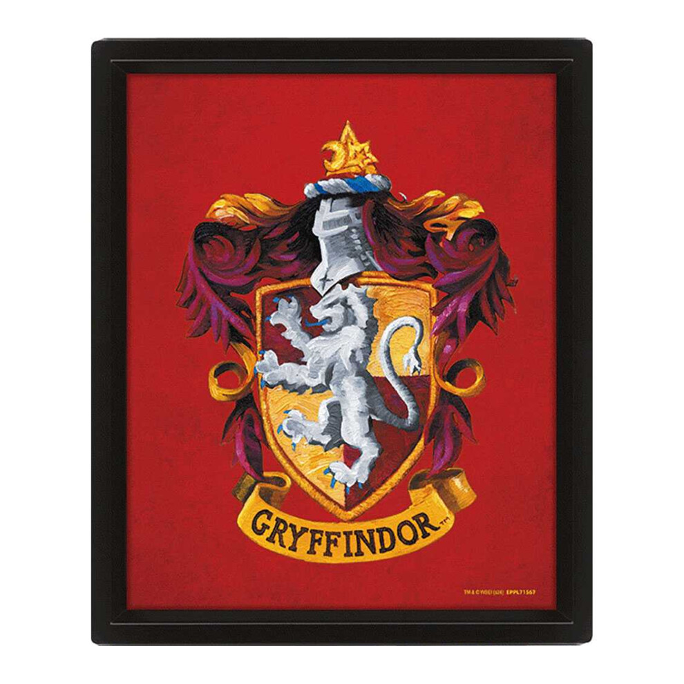 Harry Potter Gryffindor 3D Framed Picture