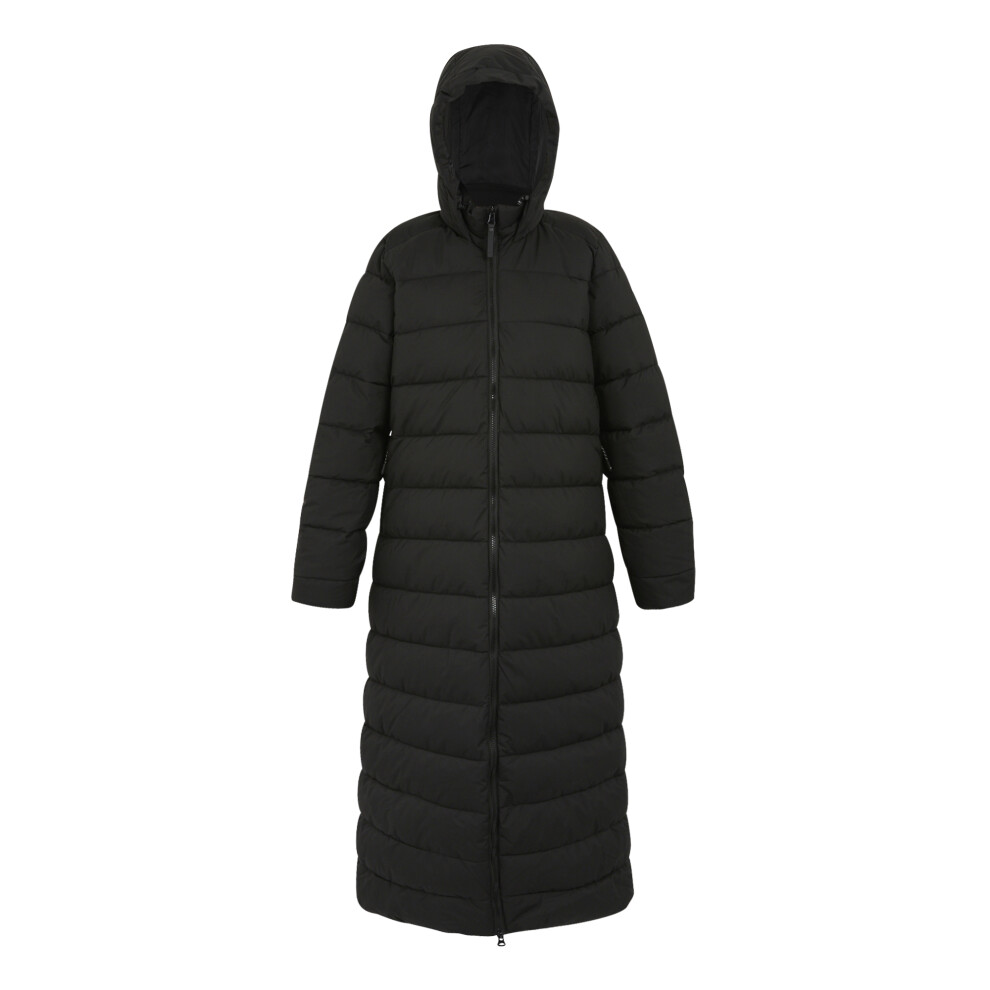 (10 UK, Black) Regatta Womens/Ladies Elender Baffled Hooded Jacket